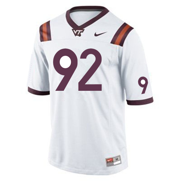 Men #92 Jordan Stout Virginia Tech Hokies College Football Jerseys Sale-Maroon